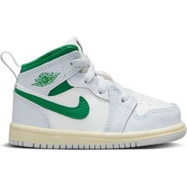 ☆Nike☆ Air Jordan 1 Mid M Summit White Pine Green Pure Pla Nike Jordan 1 Mid TD - Summit White/Pure Platinum/Sail/Pine