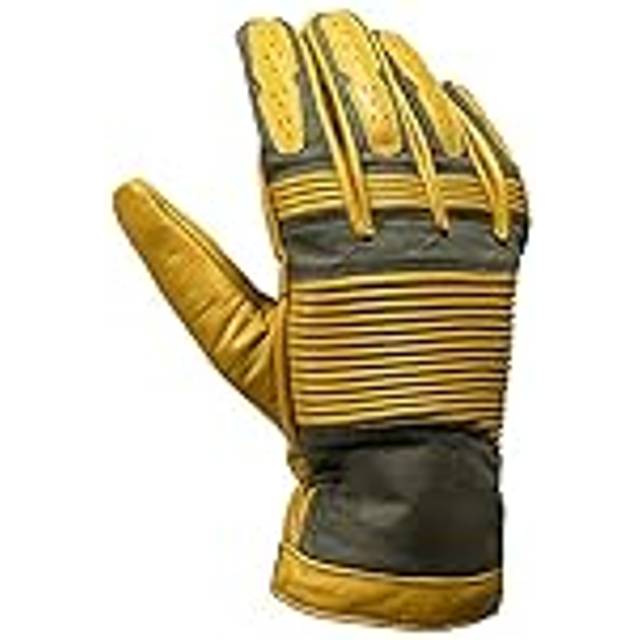 John Doe Durango Motorcycle Gloves, green-yellow-brown, Size L for Men