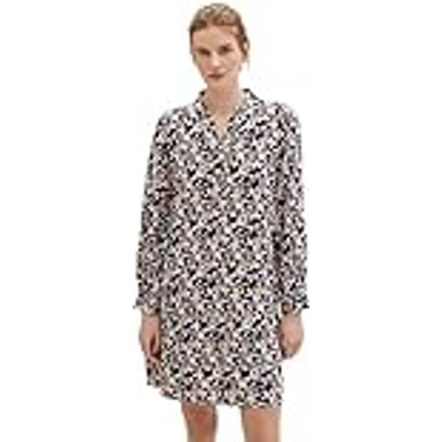 Tom Tailor All-Over Print Tunic Dress - Black Print