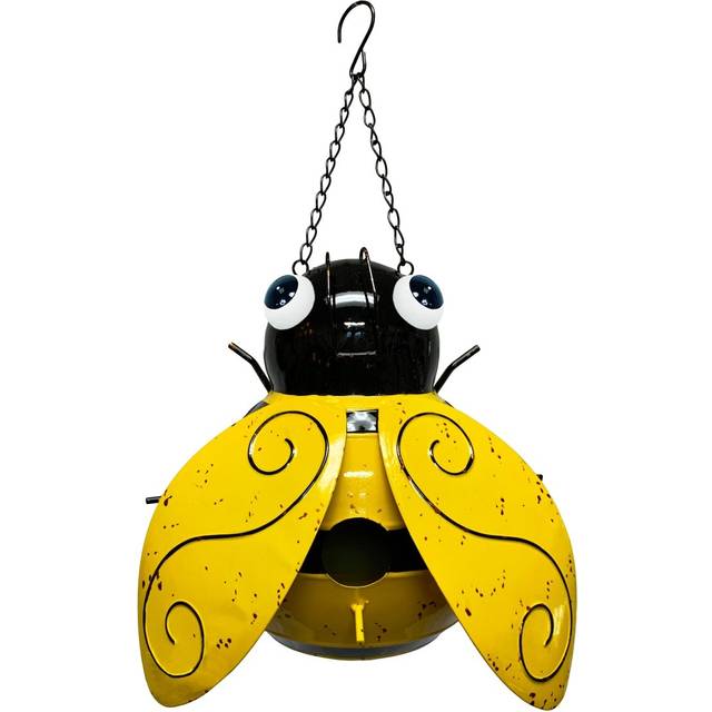 Continental Art Center 194062 Hanging Colorful Enameled Bumblebee Bird House
