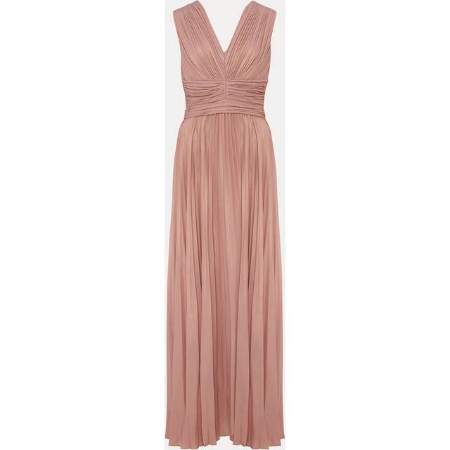 Phase Eight Collection 8 Nelly Pleated Maxi Dress, Pink Champagne