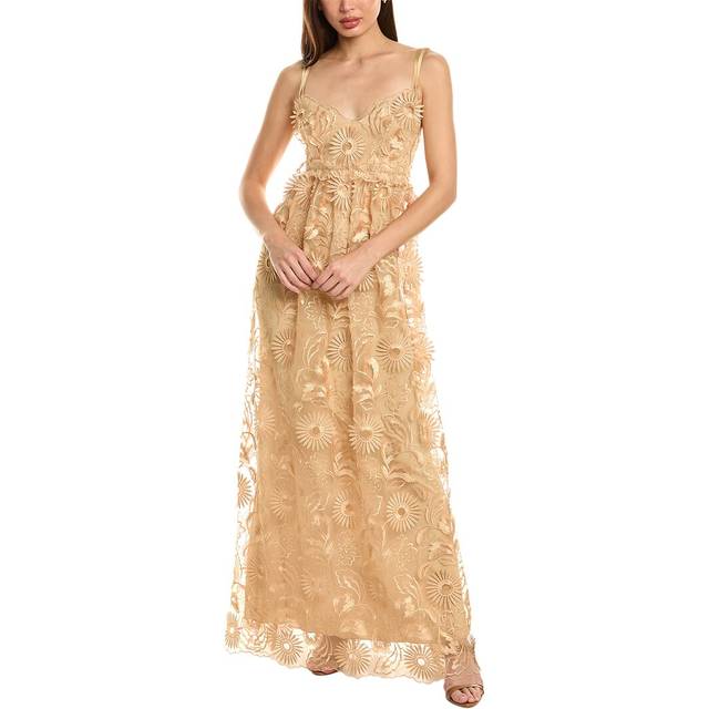 Alberta Ferretti Embroidered Lace Gown