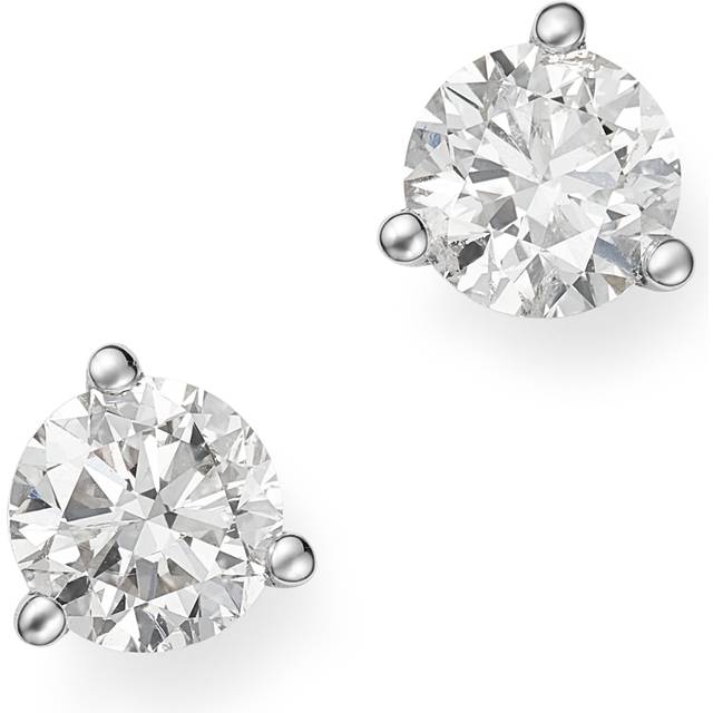 Bloomingdale's Fine Collection Diamond Stud Earrings in 14K White Gold 3-Prong Martini Setting, 0.90 ct. t. w. - Exclusive