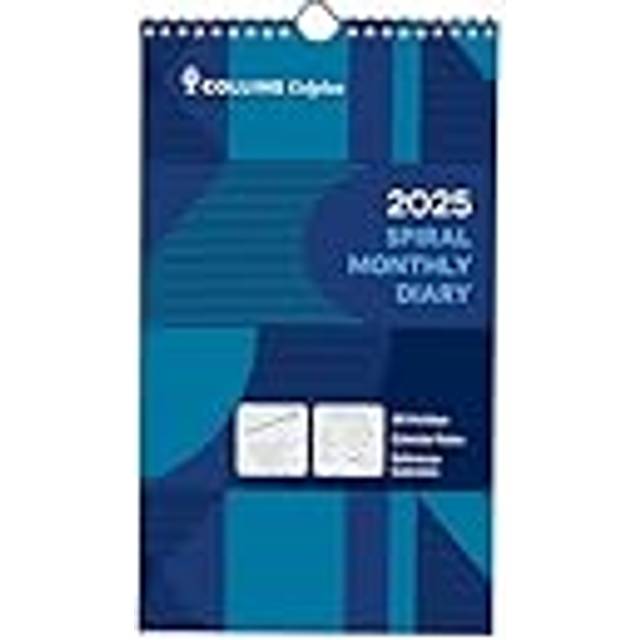 Collins Month To View Wirebound Diary 2025 6425