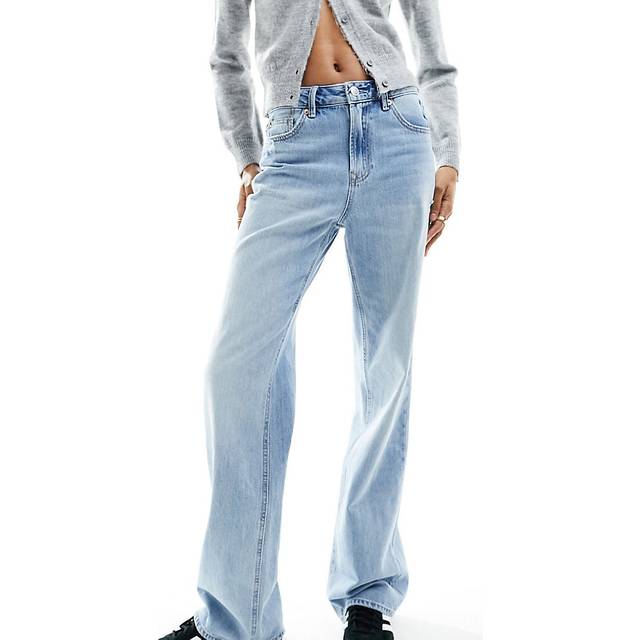 Stradivarius D92 straight wide-leg jeans LIGHT BLEACH 6