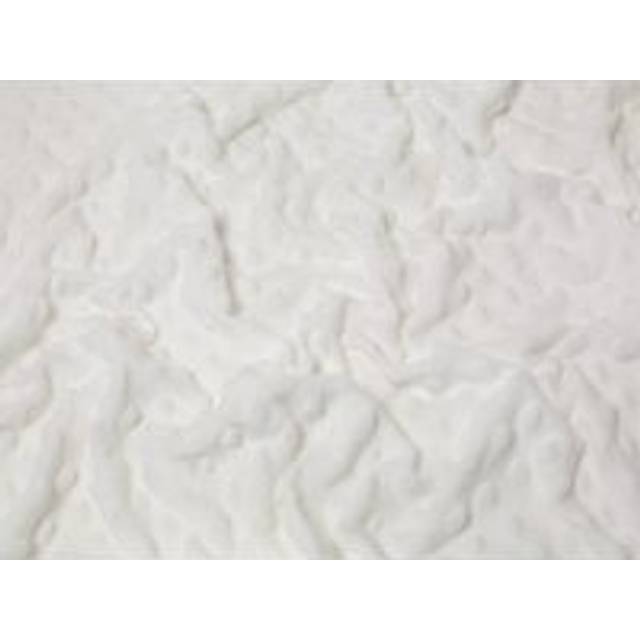 Minerva Core Range Heavy Embossed Dimple Plush Fleece Fabric Ivory