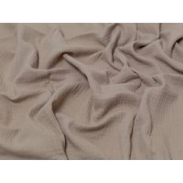 Minerva Core Range Cotton Double Gauze Fabric Dark Cream