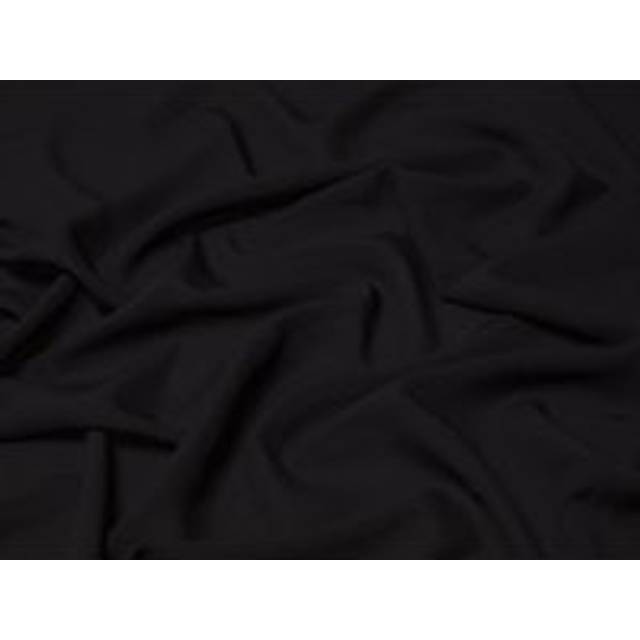 Minerva Core Range Single Georgette Fabric Black