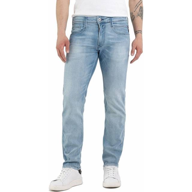 Replay Mens Light Blue ANBASS Jean - W32 L32