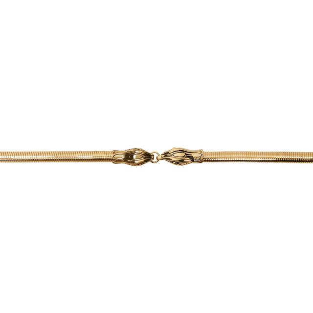 CHLOÉ The Chloé Snake belt Gold Size M 100% Brass