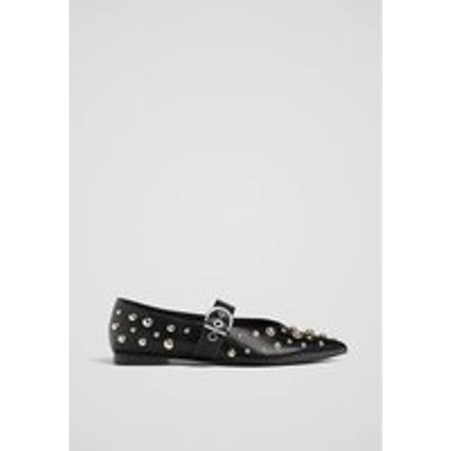 Stradivarius Studded ballet flats BLACK 8