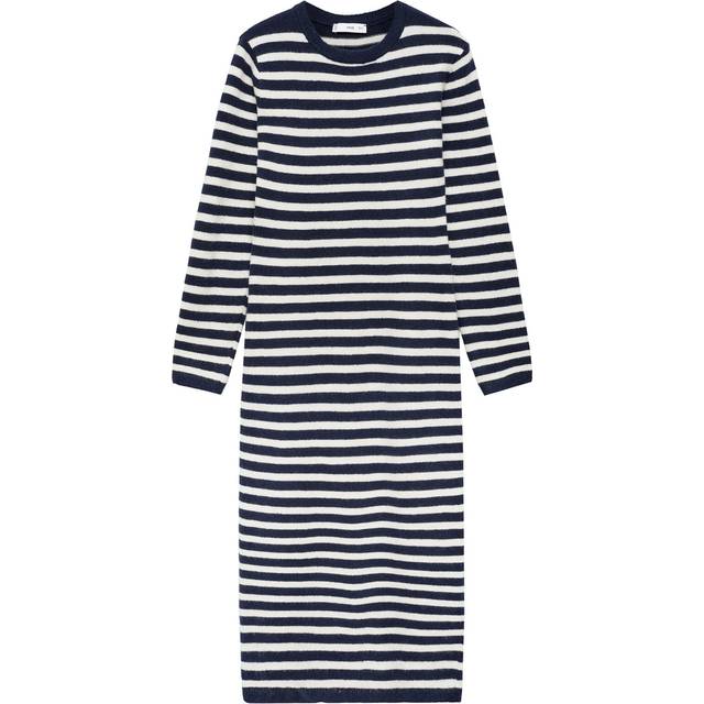 MANGO Dress. - Eliota Dam Midiklänningar Stl. S Från Magasin - Navy (S)