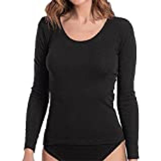 Abanderado Womens Liberty long sleeve seamless t-shirt 4586 women - Black - Size X-Large