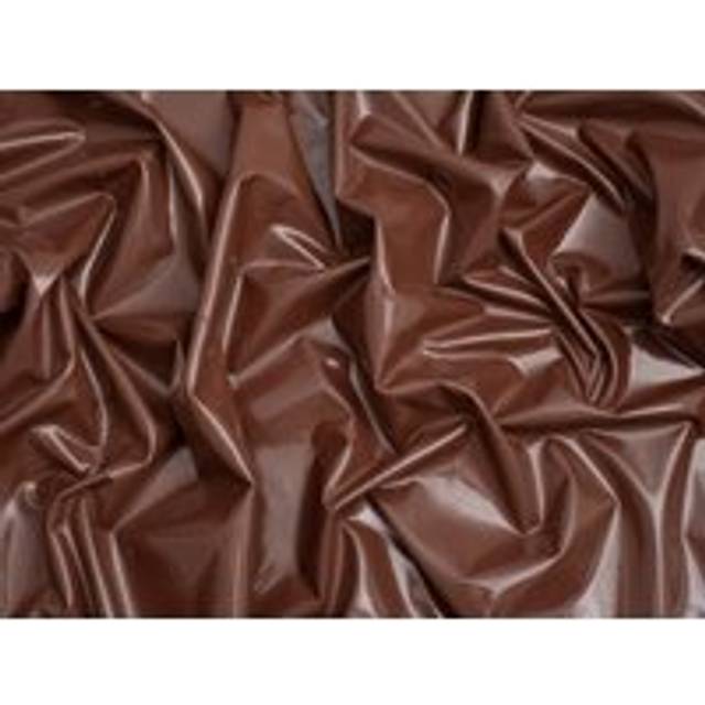 Minerva Core Range Glossy PVC Vinyl Fabric Chocolate