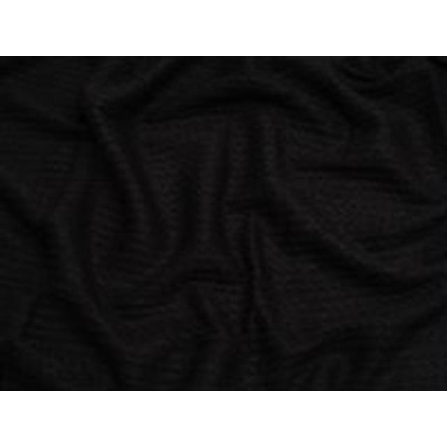 Rope Textured Stretch Knit Fabric Black