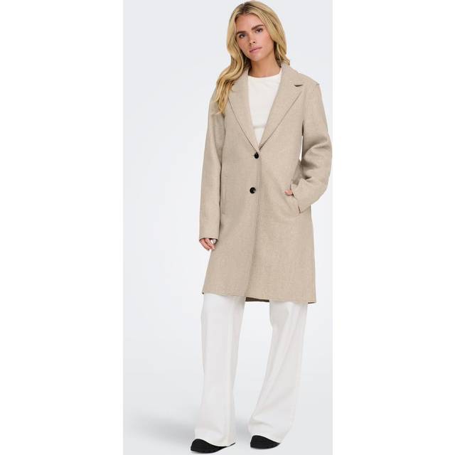 Women's coat Only Carrie - Beige