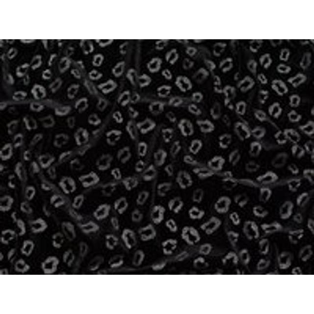 Minerva Core Range Metallic Velvet Stretch Knit Fabric Black & Silver