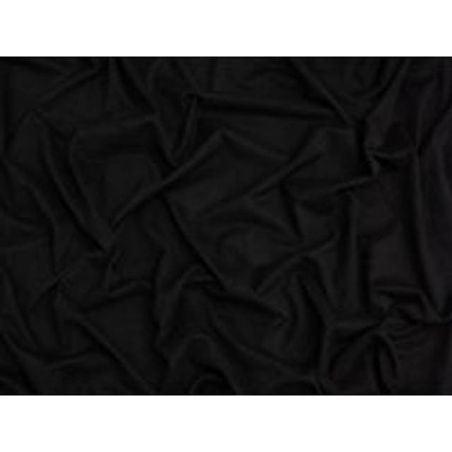 Minerva Core Range Suede Stretch Knit Fabric Black