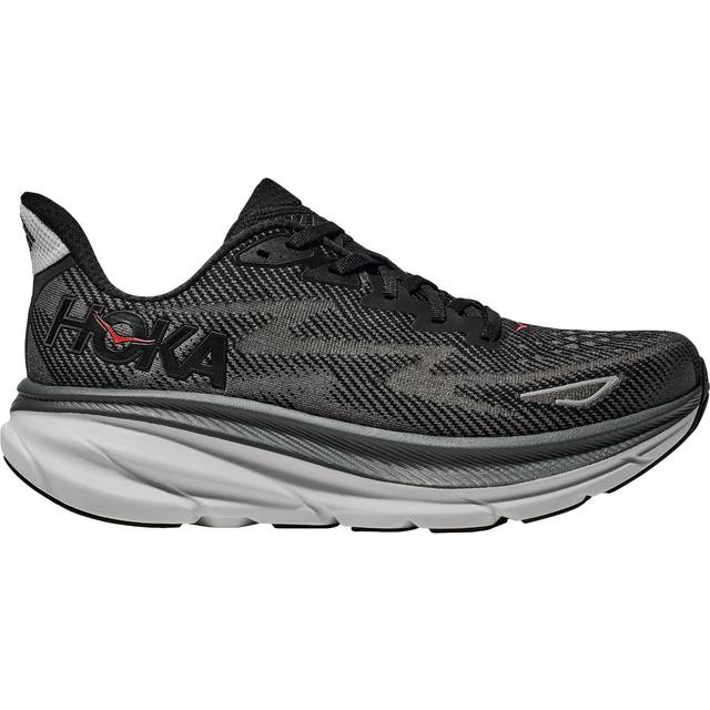 HOKA Clifton 9 Herr Stl. 46 - Finskor Från Magasin - Black / Outer Orbit (46)