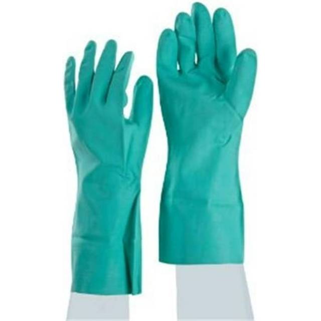 BestA Glove  Medium Nitrile 15 Mil Green Flock-Lined Glove