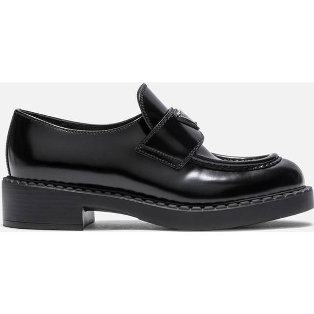 Prada Platform leather loafers - black (UK 3)
