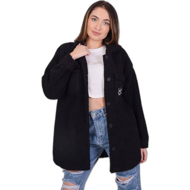 Women's basic pilou overshirt jacket Project X Paris - Noir