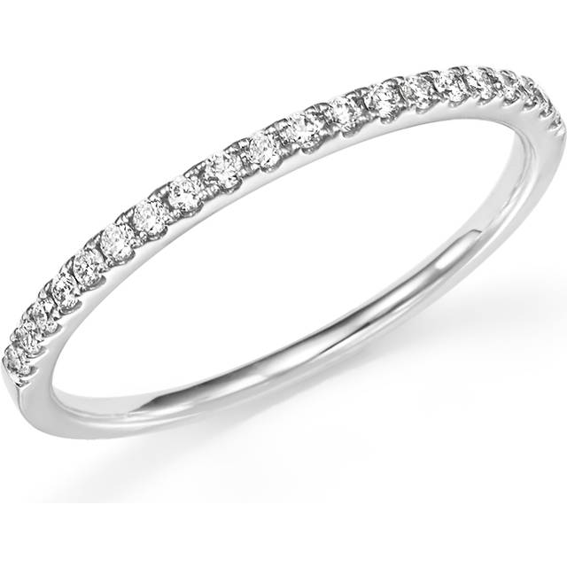 Diamond Micro Pave Band in 14K White Gold, 0.15 ct. t. w.