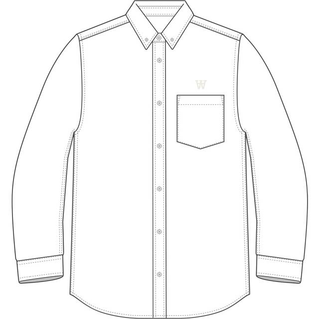 WOOD WOOD Cotton Regular Fit Embroidered Logo Shirt