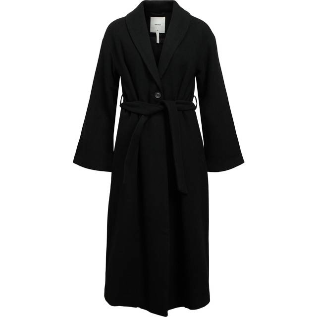 Objekt OBJPISA LONG COAT NOOS, svart, 40