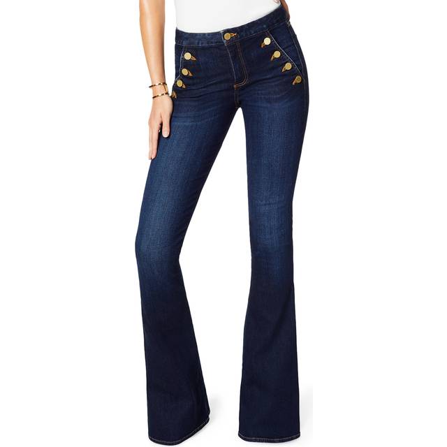 Helena High-Rise Flare Jean in Dark Rinse - DARK RINSE - 26