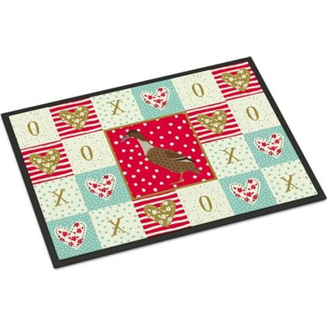 """""Caroline's Treasures Dutch Hook Bill Duck Love Indoor or Outdoor Mat 18x27 doormats  Multicolor"""""