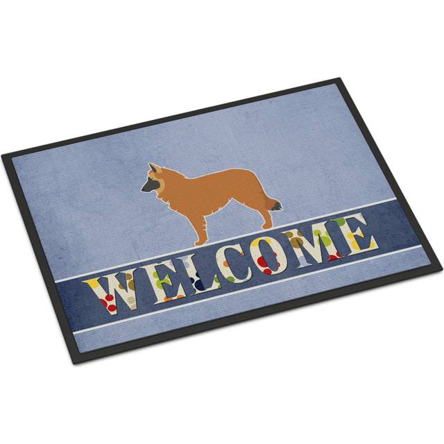 Caroline's Treasures Belgian Shepherd Welcome Doormat 24 x 36 Multicolor