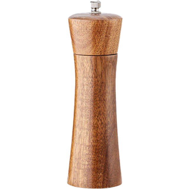 "Wooden Salt and Pepper Grinder Set, Refillable Tableware Acacia Wood, Large Pepper Grinder Salt Shaker?6""?"