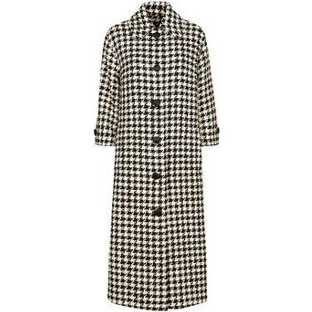 Dolce & Gabbana, Kappa, Dam, S, Houndstooth Trench Coat - gray (S)