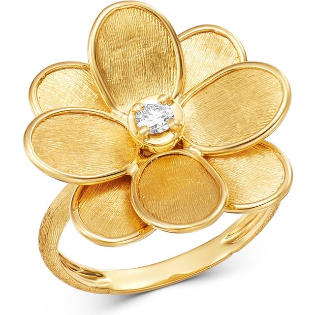 Marco Bicego 18K Yellow Gold Petali Diamond Flower Ring
