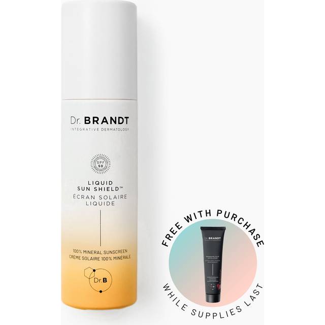 Dr Brandt Bright This Way Liquid Sun Shield  100 Mineral SPF 50 Sunscreen  Lightweight Lotion with Invisible Finish  17 fl oz