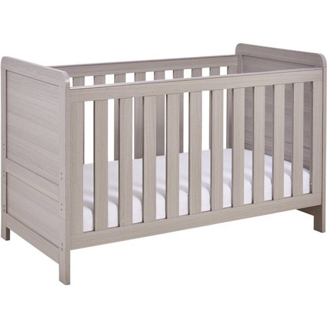 Babymore Caro Cot Bed - Grey Wash, Grey