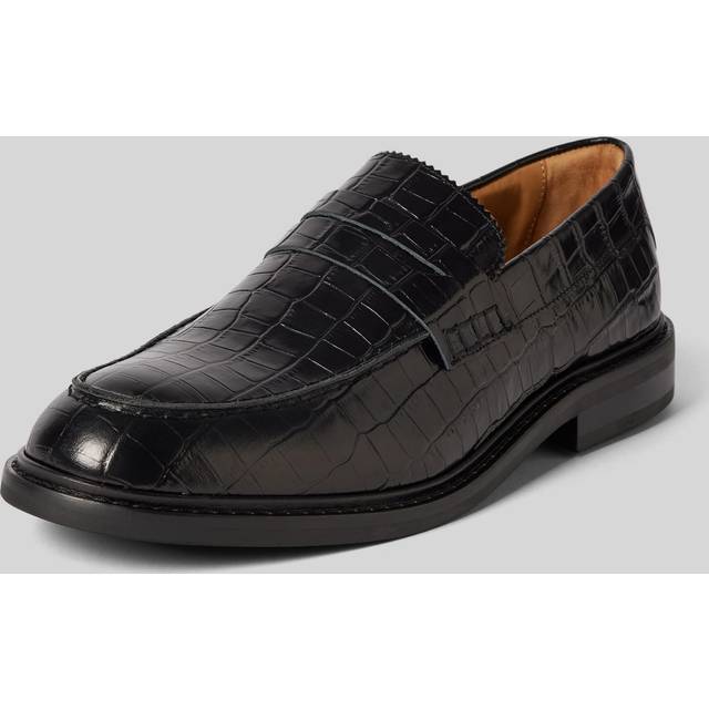 SELECTED HOMME Slhcarter Leather Low Penny Loafer |Svart |45