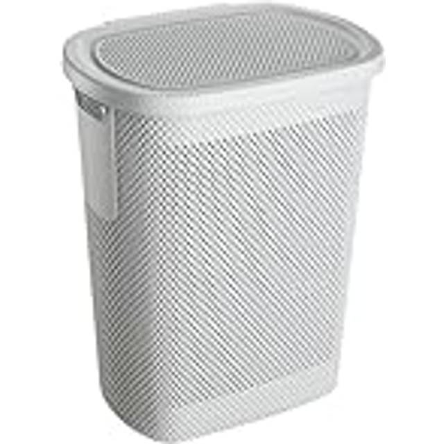Keeeper Hinged Lid Laundry Hamper Air-permeable Nordic Grey, Grey