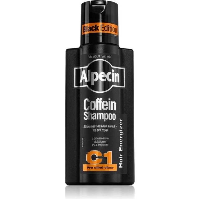 Alpecin Coffein Shampoo C1 Black Edition Koffeinschampo för män Stimulering för hårtillväxt 250 ml