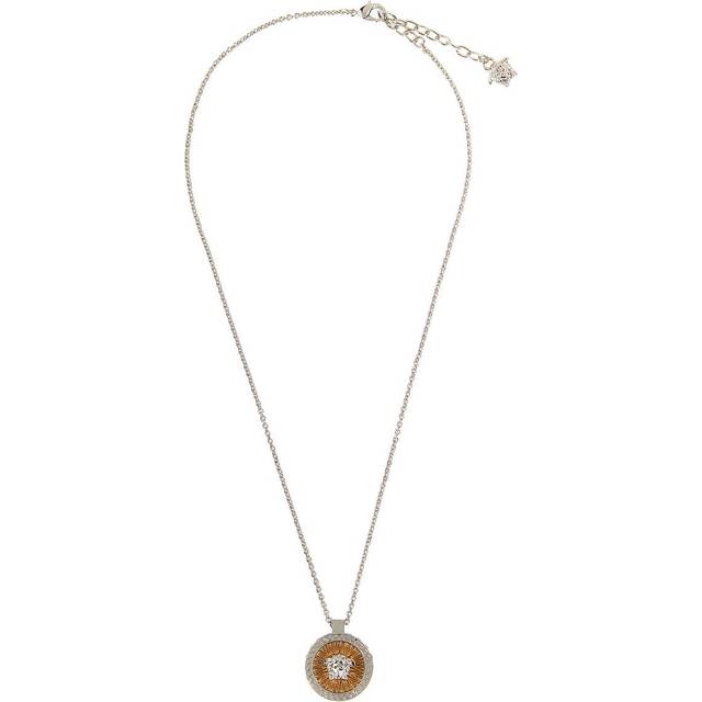 Vivienne Westwood Jewellery Womens Platinum/ Crystal Pina Bas Relief Silver-tone Brass and Cubic Zirconia Pendant Necklace