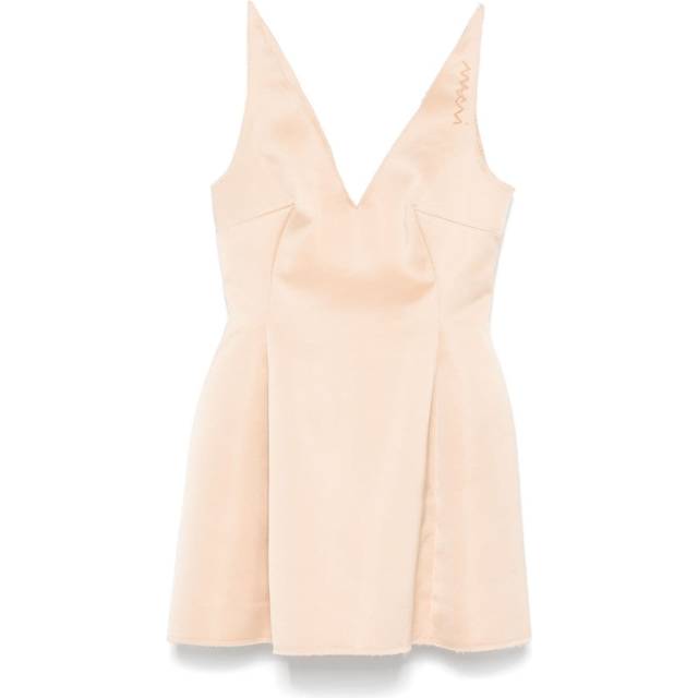 Marni - duchess satin mini dress - women - Polyester/Silk/Cupro - 40 - Neutrals