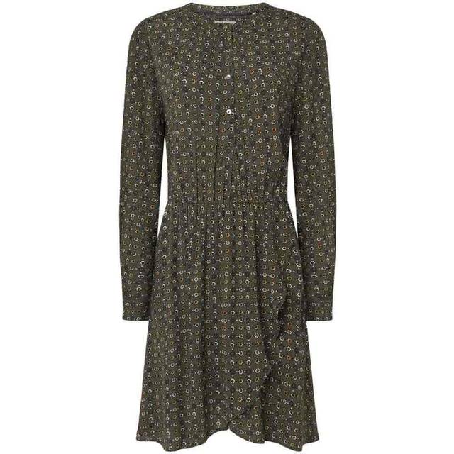 Pepe Jeans, Klänning, Dam, XS, Elegant Viskosklänning för Kvinnor - green (XS)