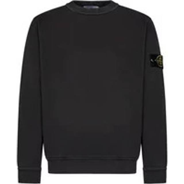 Stone Island Men's Old Effect Crewneck Sweatshirt Lead Grey - Size: 42/Regular