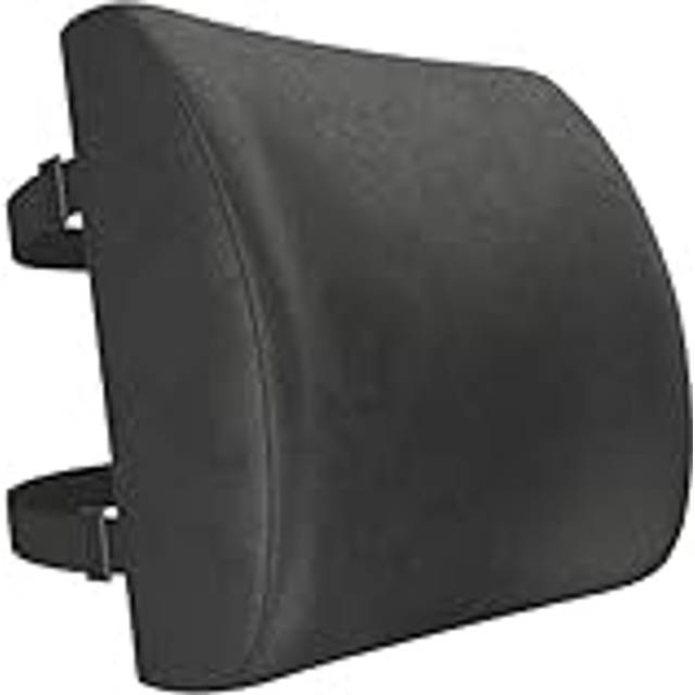 FORTEM Lumbar Support Cushion  Back Support for Office Chair and Car Seat  Back Rest for Gaming Chair  Memory Foam Pillow  Desk Chair Cushion  Breatha