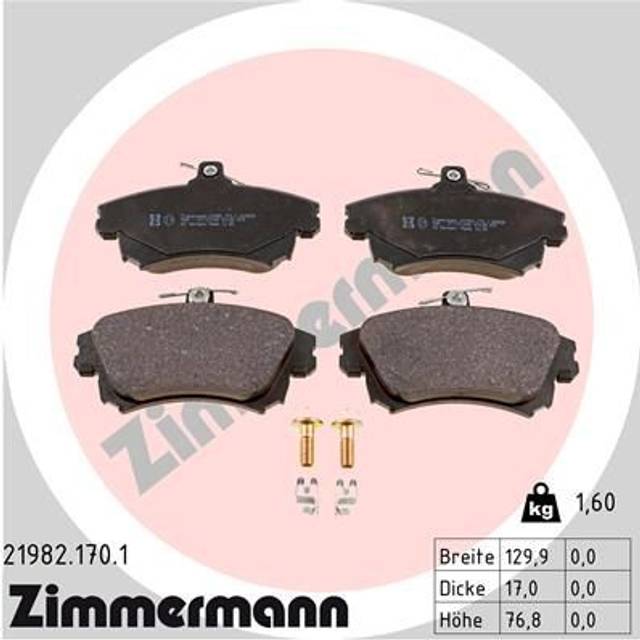 Brake Pad Set, disc brake 21982.170.1 Zimmermann 219821701