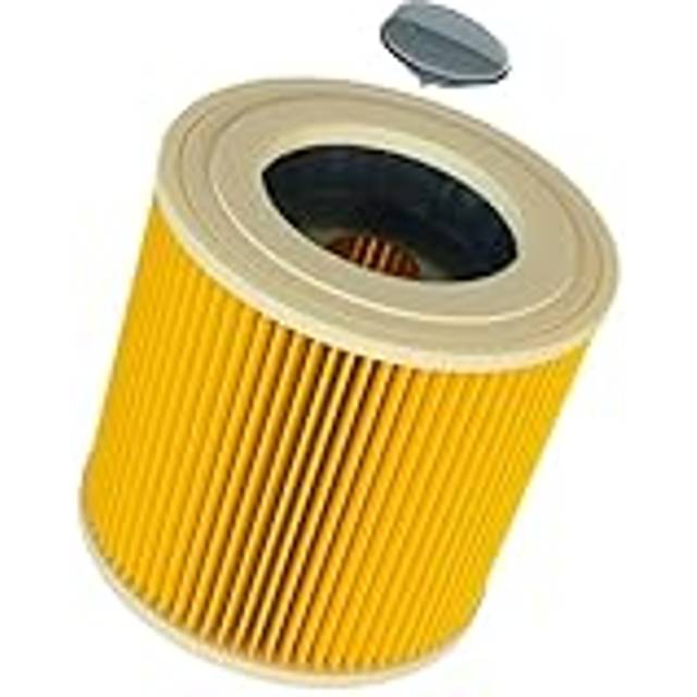Vhbw - 1x Cartridge Filter compatible with Kärcher wd 2 Plus V-18, wd 3 s V-4, wd 2 Plus V-4, wd 3 s V-20, wd 3 s V-17 Vacuum Cleaner - Yellow