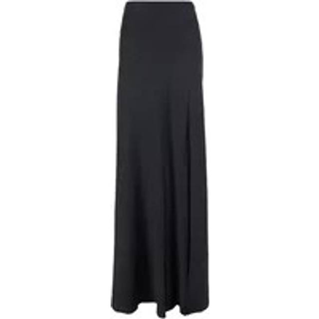 Alberta Ferretti, Maxi Skirts, female, Black, M, Black Silk Blend Long Skirt