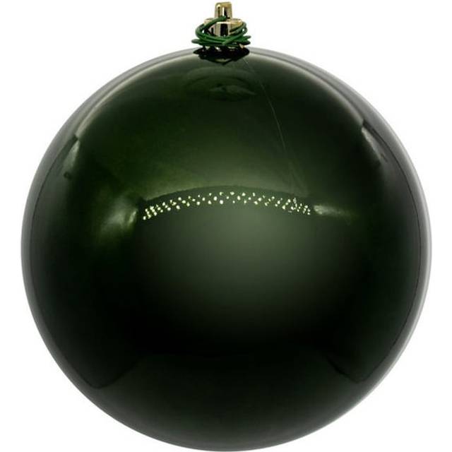 Vickerman N591064DPV 4 in. UV Drill Pearl Ball, Moss Green - 6 Per Bag