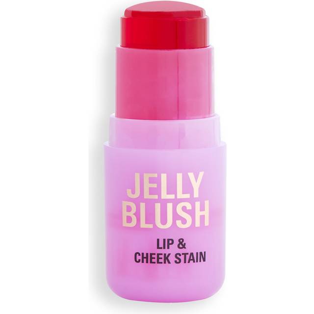 Revolution Jelly Blush Stick Lip and Cheek Stain Strawberry Pink
